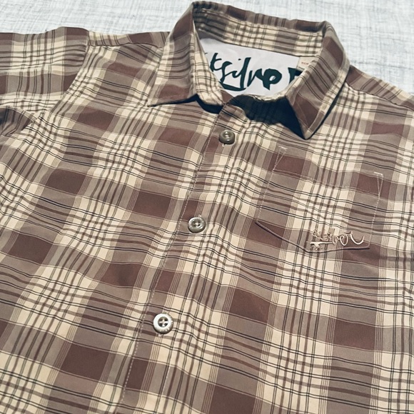 Two Shirts 4 4t boys QUIKSILVER button down EUC brown blue Spring casual Easter - Picture 7 of 16